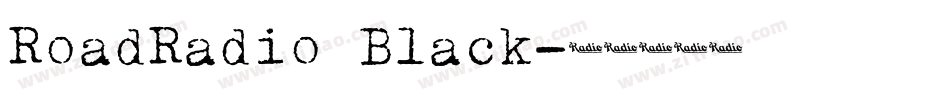 RoadRadio Black字体转换